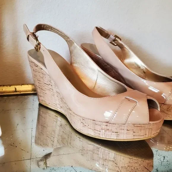 Stuwart Weitzman wedge nude patent - Picture 11 of 12